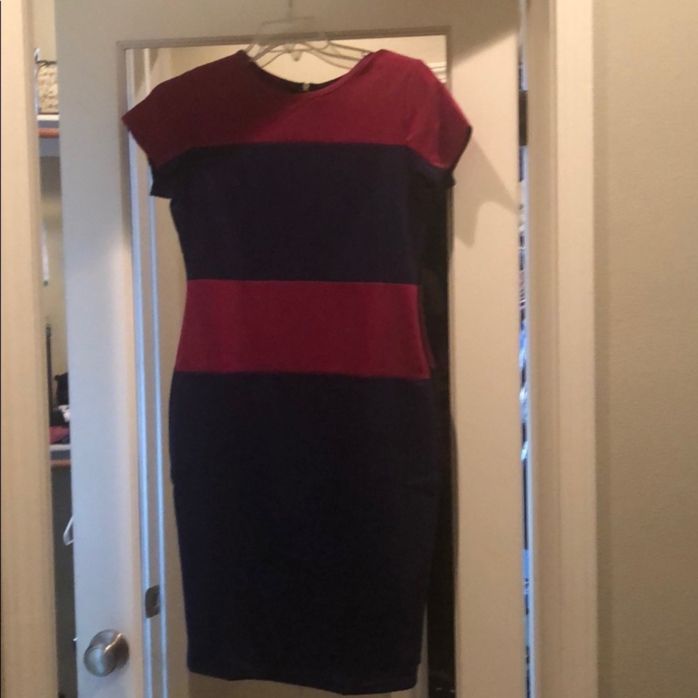 Color block bodycon dress